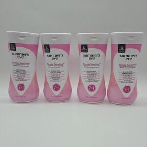 Lot Of 4 Summers Eve Feminine 7 In 1 Daily Wash Simply Sensitive Skin 9 Oz